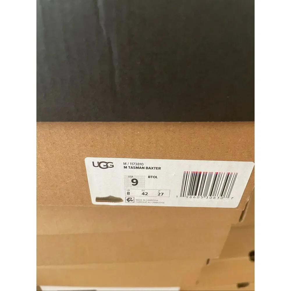 UGG Tasman Baxter Slippers Burnt Olive USA Men Size 9/UK 8/EU 42